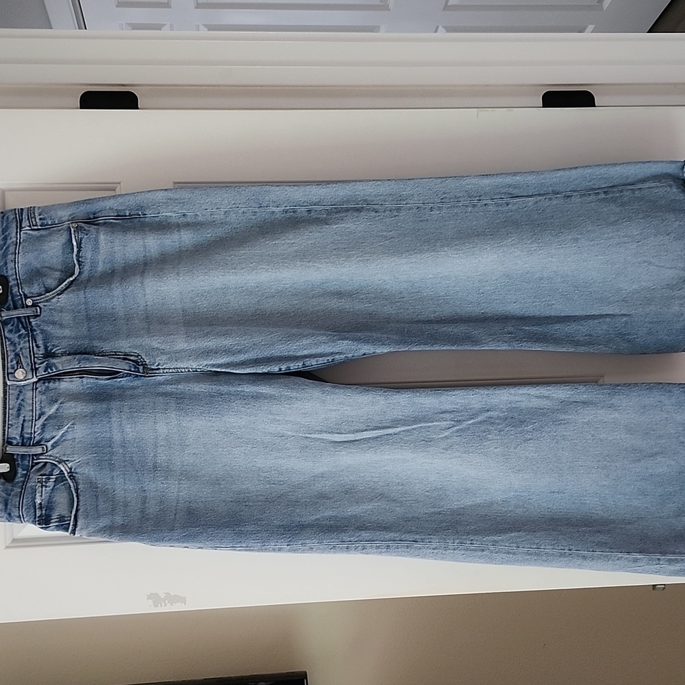 LOFT Light Blue Flare & Wide Leg Jeans